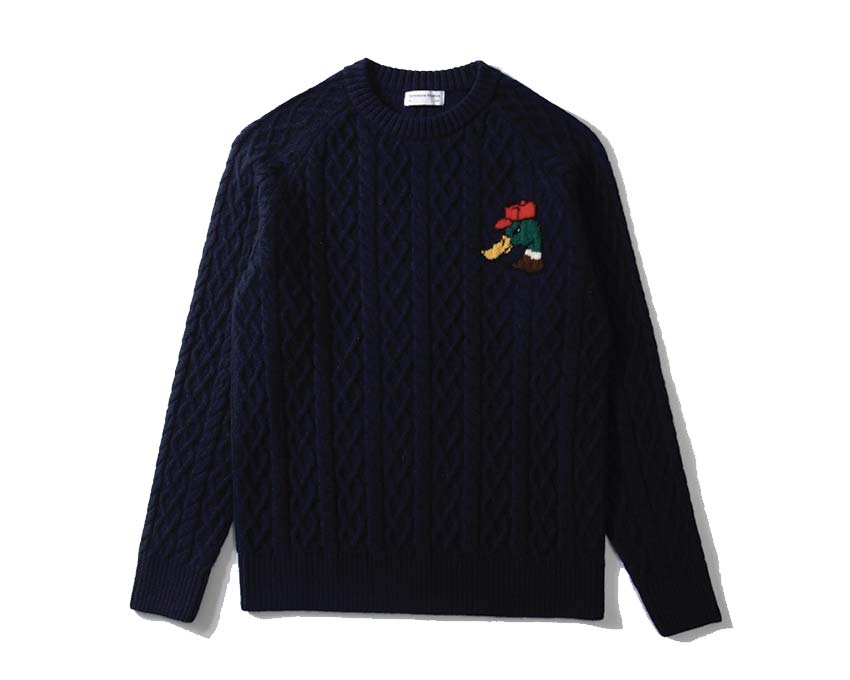 Edmmond Studios 10 Years Sweater Plain Plain Navy 324-60-18590