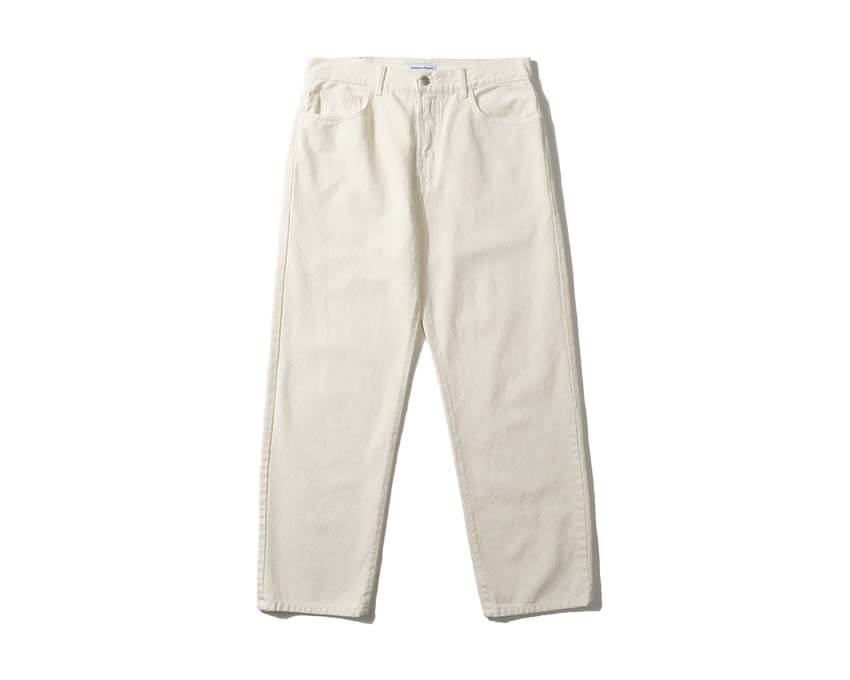 Edmmond Studios Avail Pant beige — pantaloni uomo taglio chino in cotone