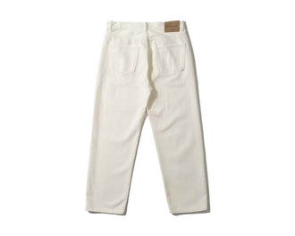 Edmmond Studios Avail Pant beige vista lateral — detalle bolsillos y cinturilla elástica