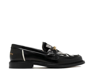Filling Pieces Loafer Gowtu Black Grey — mocasín hombre cuero bicolor lujo