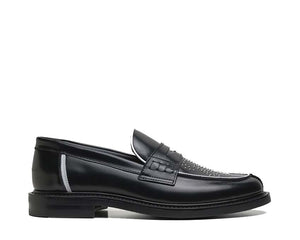Filling Pieces Loafer Gowtu Studs Black — mocasín hombre cuero tachuelas lujo