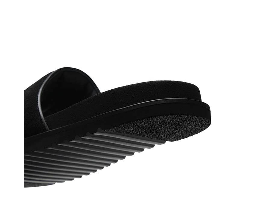 Filling Pieces Pool Slide Knot Black vista laterale — cinturino pelle nodo