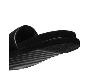 Filling Pieces Pool Slide Knot Black vista lateral — correa cuero nudo