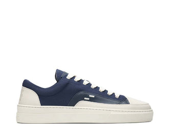Filling Pieces Riviera Low Navy — zapatilla hombre cuero navy low premium
