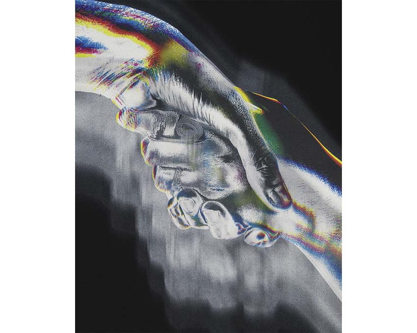  Filling Pieces T-shirt Boxy Handshake Rhythm Black 422520501242 130