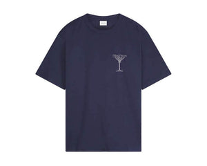 Filling Pieces T-shirt Champagne Bleu Maritime — t-shirt graphique champagne bleu Filling Pieces