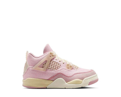 Jordan 4 Retro TEX PS Pearl Pink / Iced Carmine — sneakers tessuto premium bambini