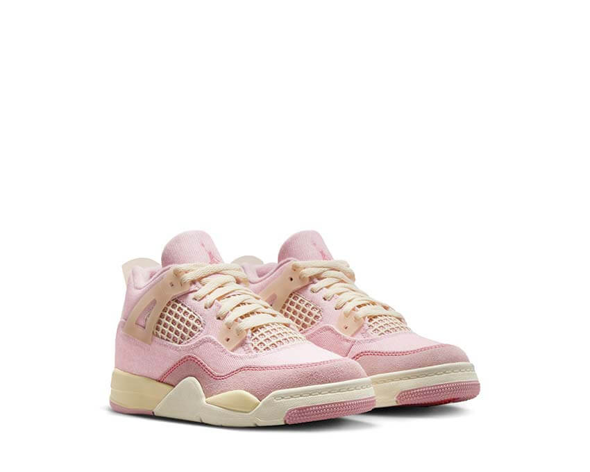 Jordan 4 Retro TEX PS Pearl Pink Carmine — sneakers suola schiuma morbida bambino