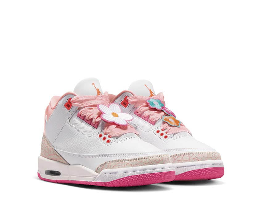 Air Jordan 3 Retro GS Pearl Pink rosa — dettaglio suola Air visible Jordan 3 GS sneakers