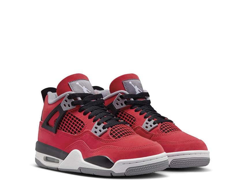Air Jordan 4 Retro GS Toro Bravo suola — ammortizzazione Air visibile rosso GS
