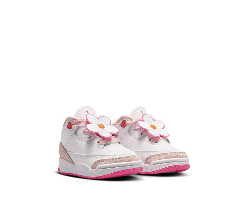 Jordan 3 Retro TD Pearl Pink suola — suola in gomma rosa Jordan 3 Retro TD
