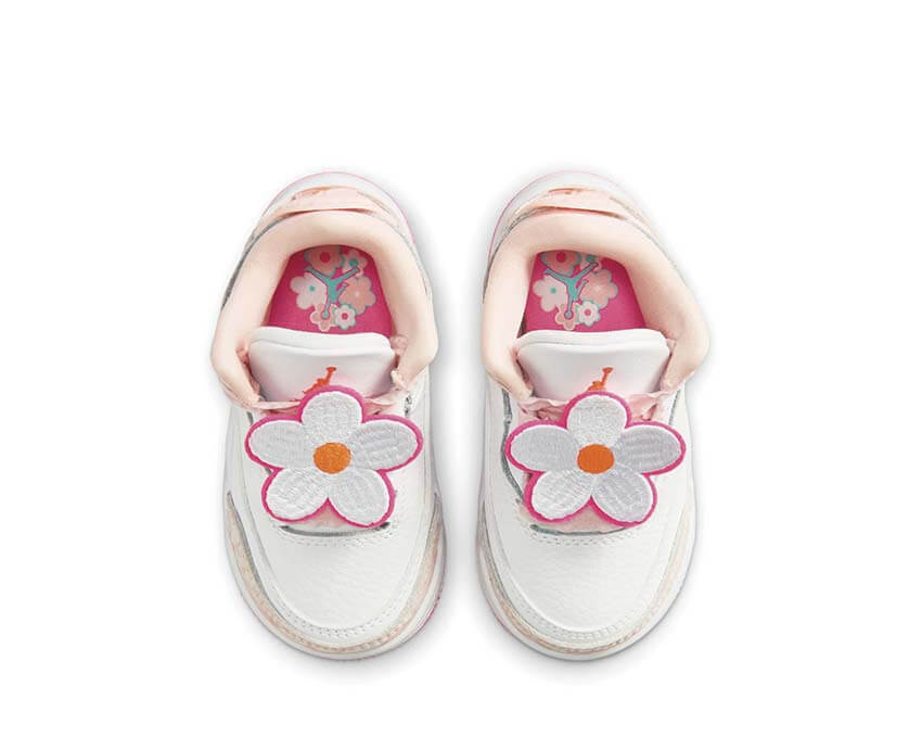 Jordan 3 Retro TD Pearl Pink Hyper Orange — sneakers toddler Jordan 3 rosa perlato