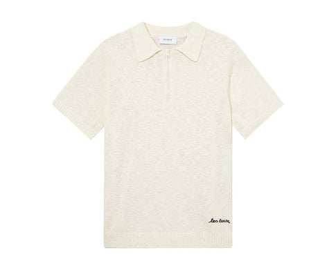 Les Deux Brad Zipper Polo Ivory LDM310153