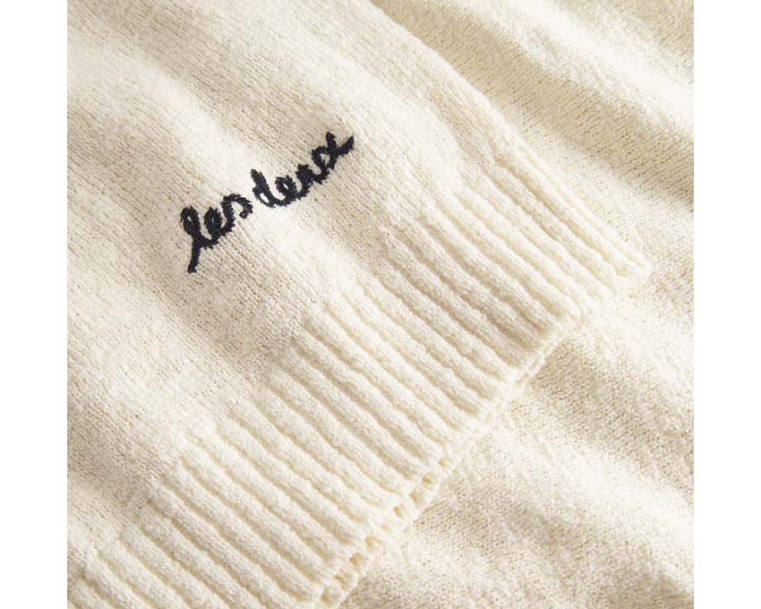 Les Deux Brad Zipper Polo Ivory LDM310153