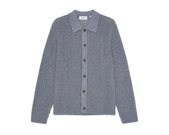 Les Deux Gerald Knitted Shirt — chemise homme en maille tricotée décontractée