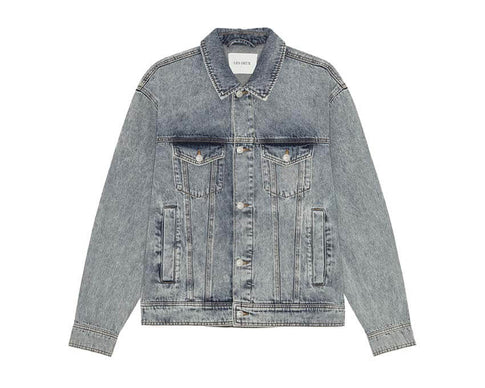 Les Deux Rally Ice Blue Denim Jacket — veste homme en denim bleu glacier
