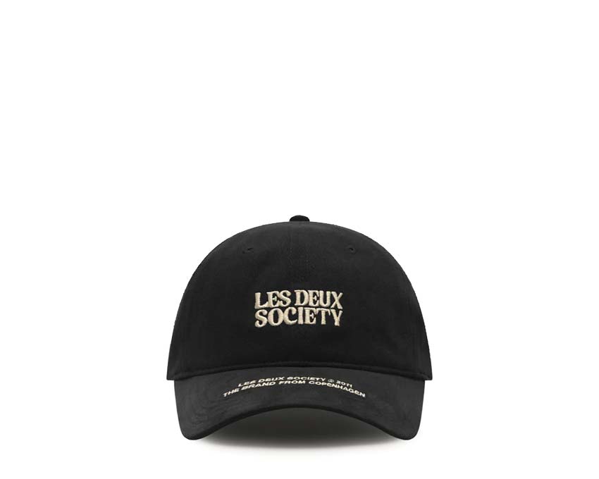 Les Deux Society Dad Cap Black / Ivory LDM703045