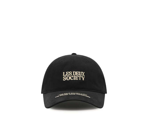 Les Deux Society Dad Cap Black / Ivory LDM703045