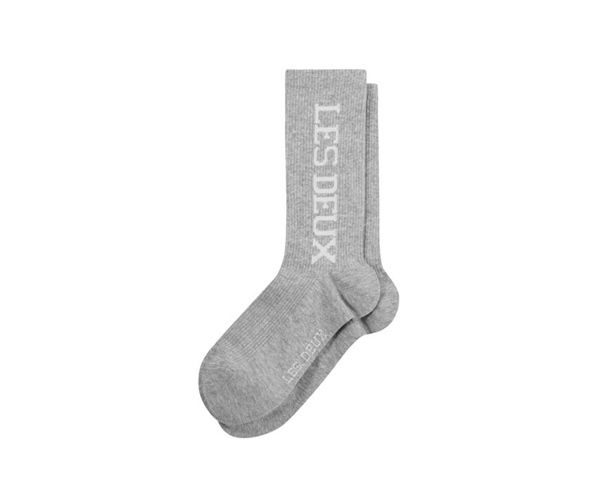 Les Deux Vertigo Socks Light Grey Melange 310201