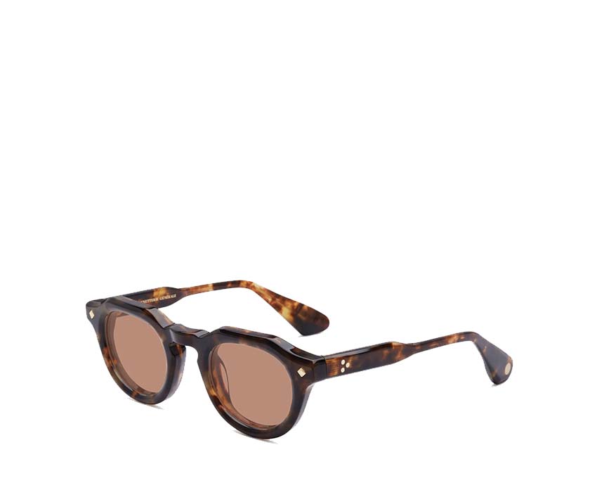 Lunetterie Générale Hello Roméo Medium Tortoise / 24K Gold - Solid Brown LG-ROMEO-02-SUN-BR