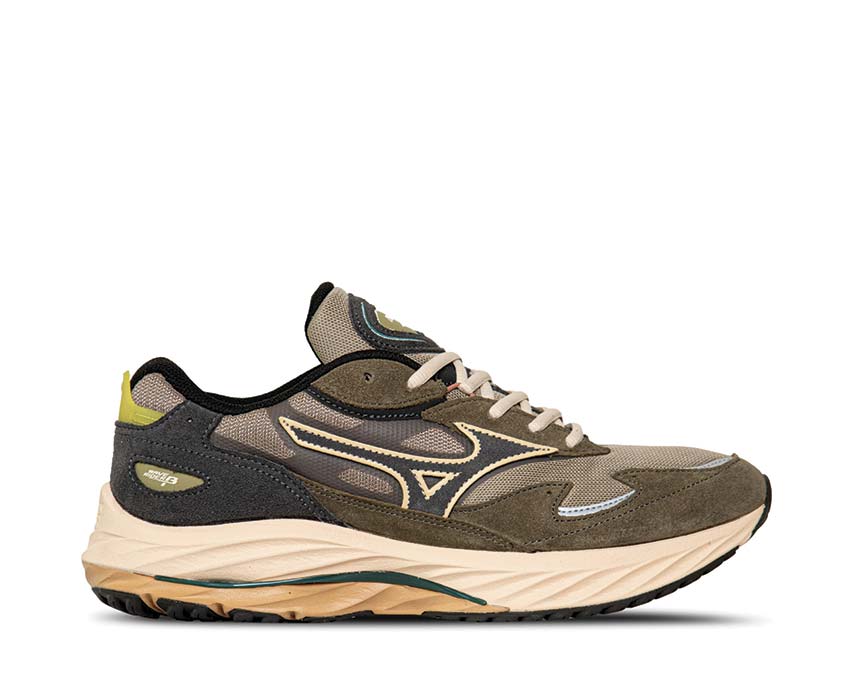 Mizuno Wave Rider β Vintage Khaki / Black Sand / Grape D1GA330924 