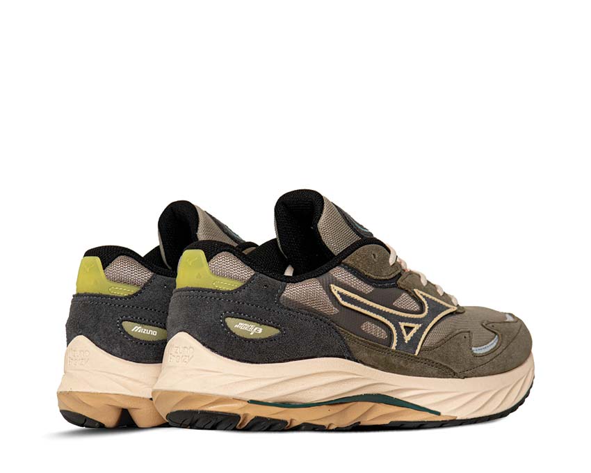 Mizuno Wave Rider β Vintage Khaki / Black Sand / Grape D1GA330924 