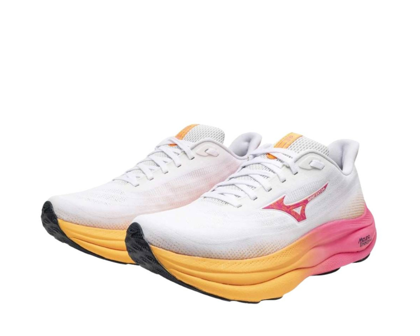 Mizuno Wave Sky 9 White/TangOrange/PinkTetra J1GD255401
