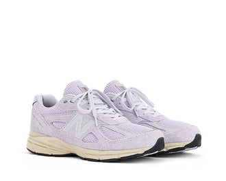 New Balance 990v4 Made in USA "Grey Violet" - sneakers unisexe - vue trois-quarts