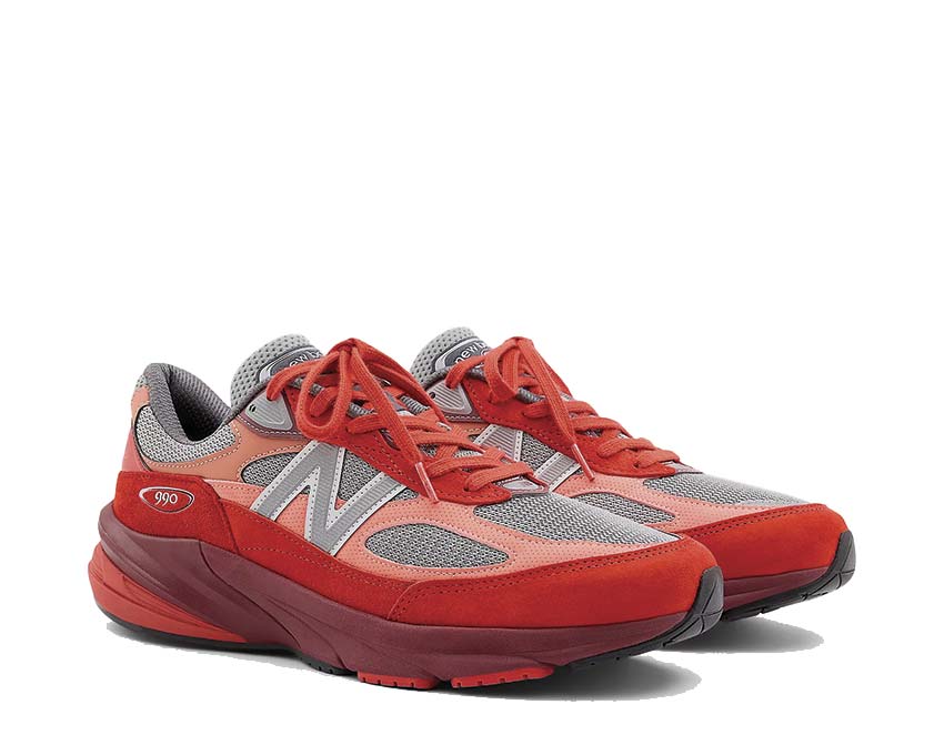 New Balance 990v6 Made in USA Molten Lava / Monarch Burgundy - Slate Grey U990RT6