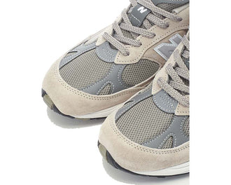 New Balance 991 Gris Made in UK vista lateral — amortiguación ENCAP ante