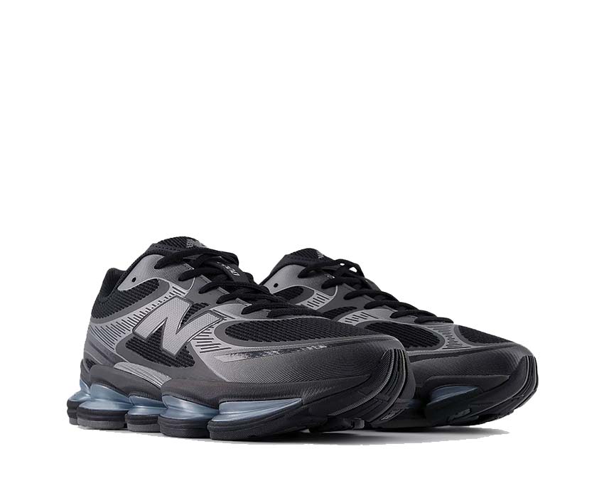 New Balance Abzorb 2000 Black / Dark Silver Metallic - Light Chrome Blue U2000EA