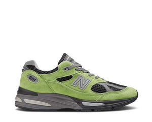 New Balance 991v2 Made in UK City Pack Olive/Brown — unisex sneaker made in England