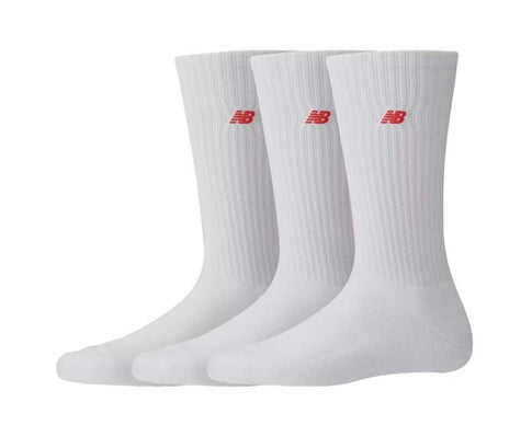 New Balance Patch Logo Crew 3 Pack White LAS33763