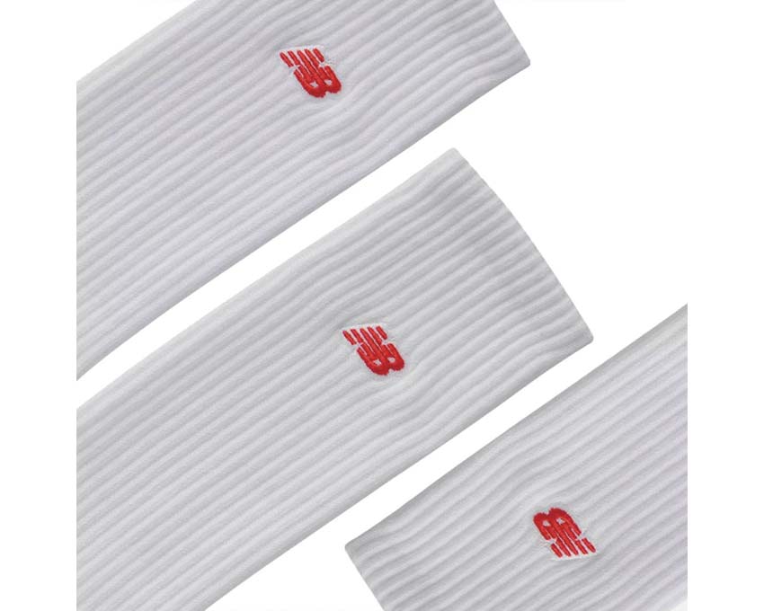 New Balance Patch Logo Crew 3 Pack White LAS33763