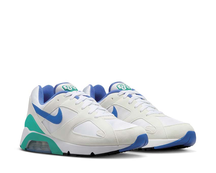  Nike Air 180 White / Medium Blue - Clear Jade ll - Black FJ9259-102