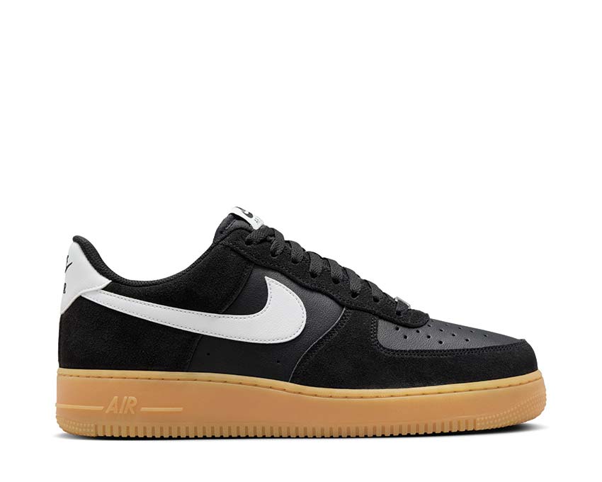 Nike Air Force 1'07 LV8 Black / Summit White - Gum Light Brown FQ8714-004