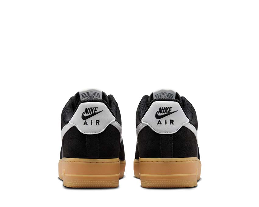 Nike Air Force 1'07 LV8 Black / Summit White - Gum Light Brown FQ8714-004