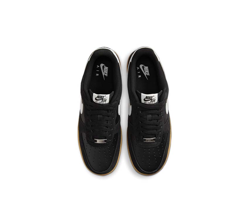 Nike Air Force 1'07 LV8 Black / Summit White - Gum Light Brown FQ8714-004