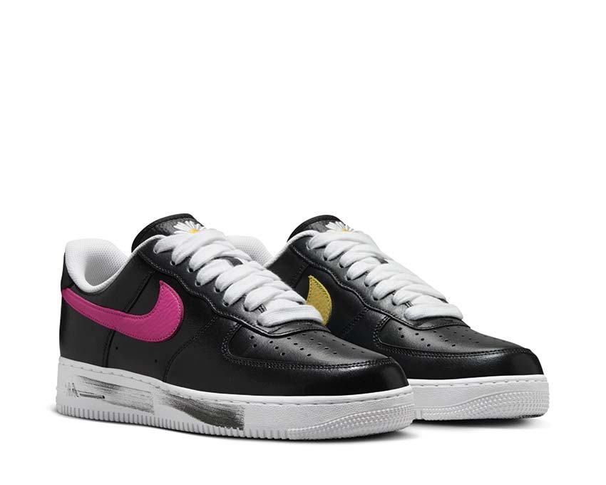 Nike Air Force 1'07 / Paranoise Black / New Emerald - Pinkfire II - Tour Yellow - Blue Gale AQ3692-004
