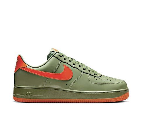 Nike Air Force 1 '07 Prm Oil Green / Safety Orange - Platinum Tint HJ9118-386