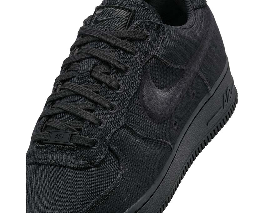  Nike Air Force 1 Low Canvas Black / Black HV1204-002