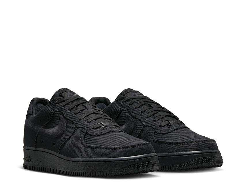  Nike Air Force 1 Low Canvas Black / Black HV1204-002