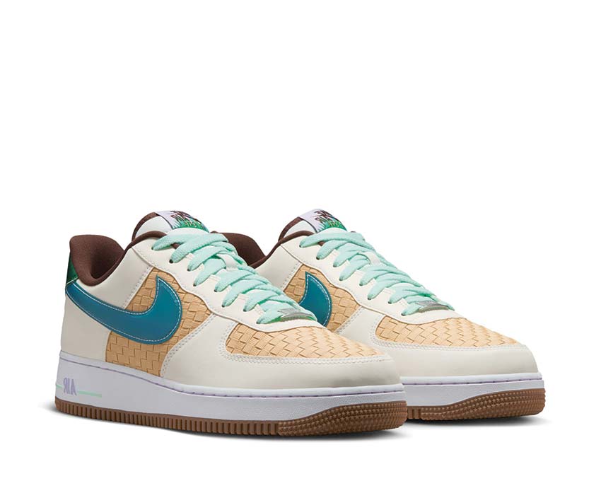Nike Air Force 1 Retro QS Summit White / Glacier Blue - Mint Foam - Hydrangeas - LT Chocolate White IB5722-100