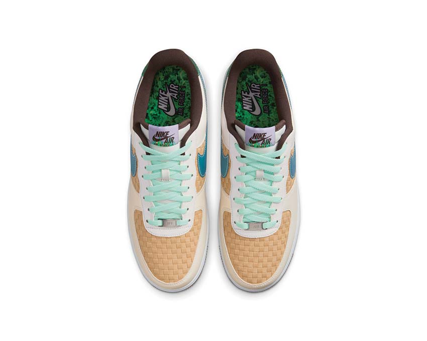 Nike Air Force 1 Retro QS Summit White / Glacier Blue - Mint Foam - Hydrangeas - LT Chocolate White IB5722-100