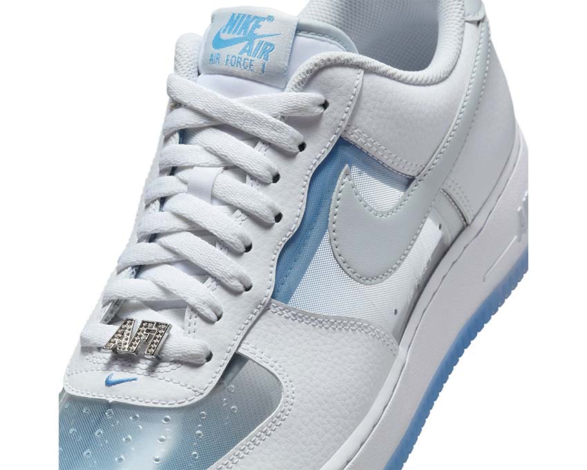  Nike Air Force 1 Retro White/Pure Platinum-University Blue IB5724-100 