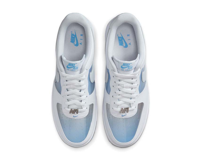  Nike Air Force 1 Retro White/Pure Platinum-University Blue IB5724-100 