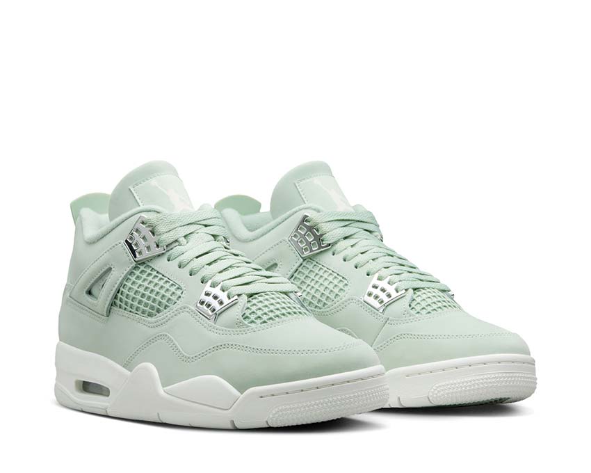  Nike Air Jordan 4 Retro "Abundance" Seafoam / Sail - Metallic Silver HV0823-003 