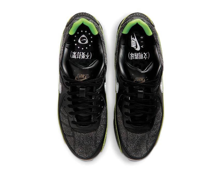 Nike Air Max 90 Tiempo semelle — waffle caoutchouc noir blanc vert