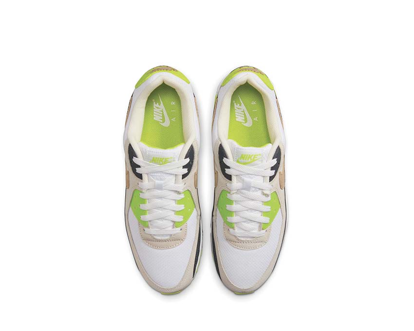 Nike Air Max 90 White / Khaki - Cyber - DK Smoke Grey DM0029-107