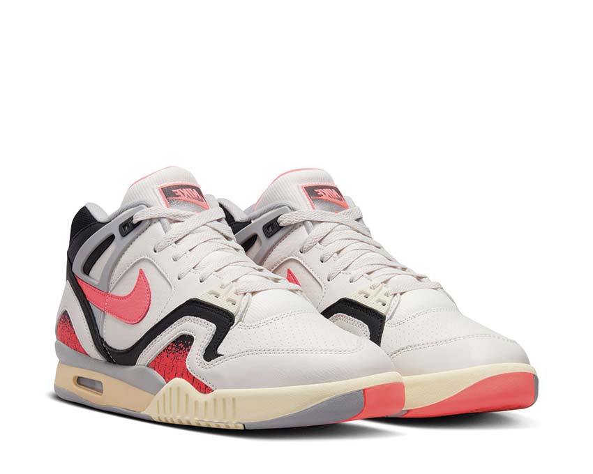 Nike Air Tech Challenge II Qs Phantom / Hot Lava - Black - Flt Silver - Pale Ivory FZ9033-001